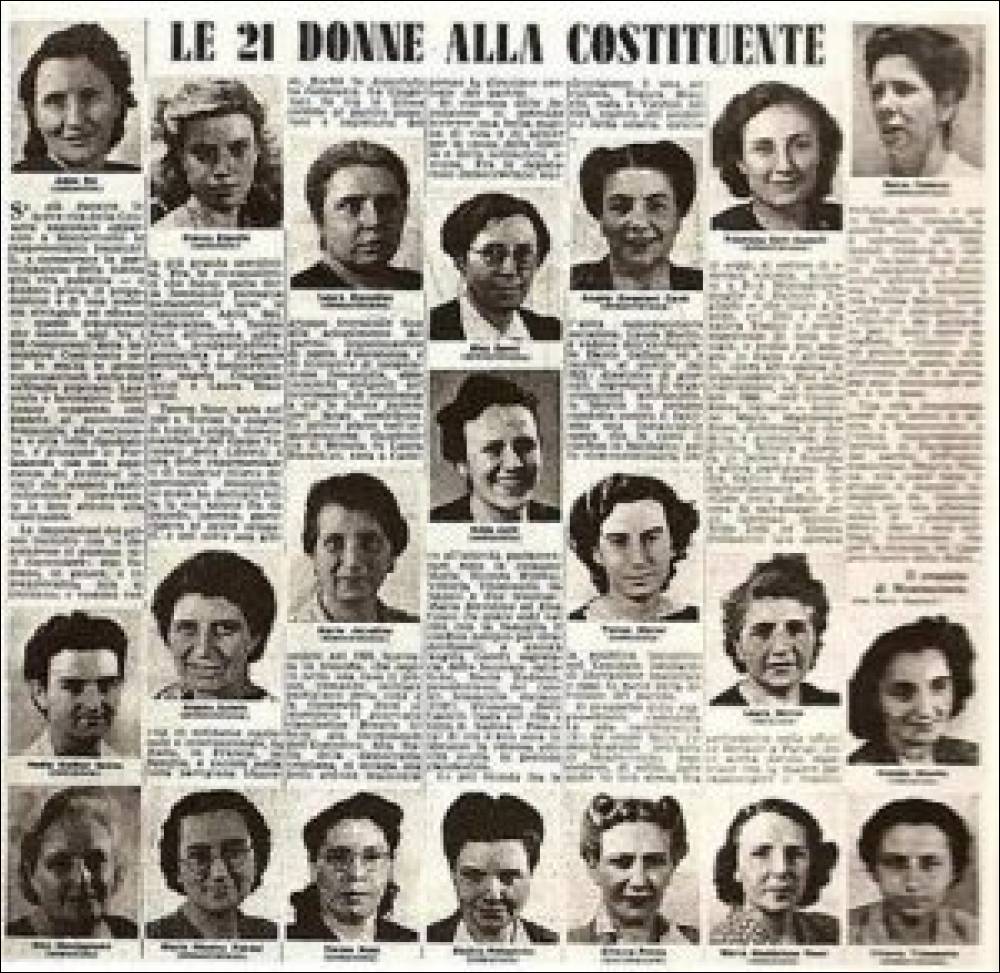 2 giugno: le prime 21 donne elette all'Assemblea Costituente NoiDonne