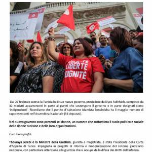 Foto In Tunisia, sei donne nel nuovo governo - troppo poche! 1