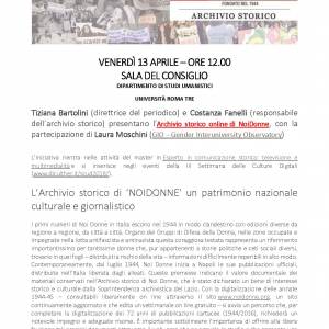 Foto L'Archivio storico di NOIDONNE va all'Università 1