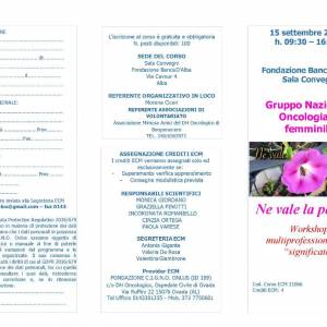 Foto Alba, oncologia e donne: la capacità di 'dare e trovare il senso' 1