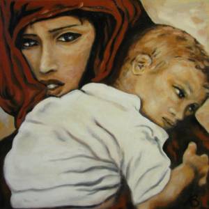 Foto Le donne e l'umanità, la mostra delle opere di di Annalisa Bonafini 1
