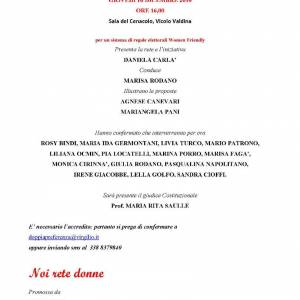 Foto Noi Rete Donne / Per un sistema di regole elettorali women friendly  1