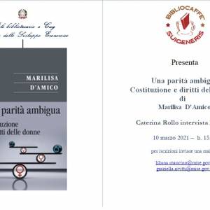 Foto Bibliocaffè / Una parità ambigua, il libro di Marilisa D'Amico 1