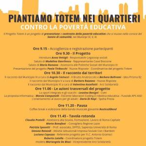 Foto Roma / Piantiamo Totem nei nostri quartieri contro la povertà educativa 1