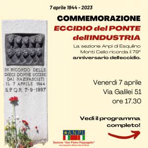 Foto 1944 - 2023: COMMEMORAZIONE DELL'ECCIDIO DEL PONTE DELL'INDUSTRIA 2