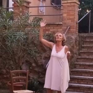 Foto Tiziana Scrocca con ‘I fili di Penelope’ per i 100 anni del quartiere San Saba di Roma 2