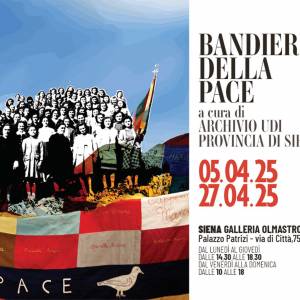 Foto A Siena in mostra le 'Bandiere della pace' dell'Udi  1