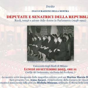 Foto 'DEPUTATE E SENATRICI DELLA REPUBBLICA': è la mostra ospitata all'Università Statale di Milano 1