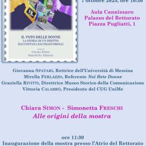 Foto Messina / Il voto alle donne. La storia di un diritto raccontata dai francobolli 1