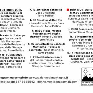 Foto La tre giorni delle donne: VIII edizione dell'evento organizzato dal Coordinamento Donne di Montagna 2
