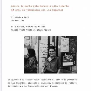 Foto MILANO / 50 ANNI DI FEMMINISMO CON LIA CIGARINI 1