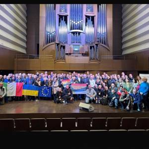 Foto Dall'Italia la missione di pace del Mean per l'Ucraina: Cracovia - Kyiv - Kharkiv  1