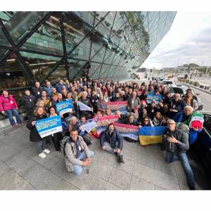 Foto Dall'Italia la missione di pace del Mean per l'Ucraina: Cracovia - Kyiv - Kharkiv  6