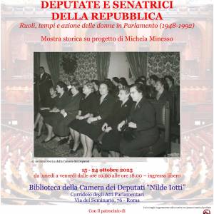 Foto A Roma la mostra storica sulle Deputate e Senatrici della Repubblica 5