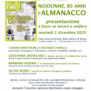 Foto NOIDONNE, 80 ANNI  //  l’ALMANACCO: presentazione e focus su LAVORO e WELFARE 1