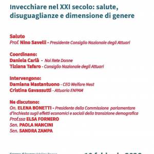 Foto Invecchiare nel XXI secolo: salute, disuguaglianze e dimensione di genere  2