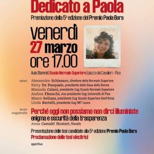 Foto Premio Paola Bora: luogo di osservazione ed elaborazione sugli Studi di Genere 2