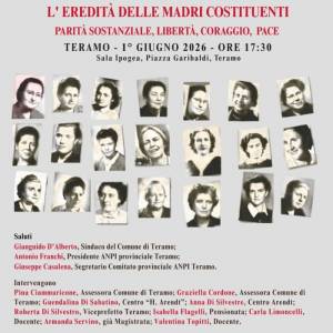 Foto Teramo / 'L'eredità delle madri costituenti. Parità sostanziale, Libertà, Coraggio, Pace' 1