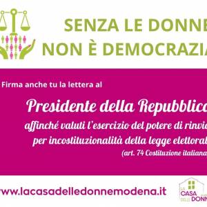 Foto Senza le donne non è democrazia: appello al Presidente della Repubblica Sergio Mattarella 1