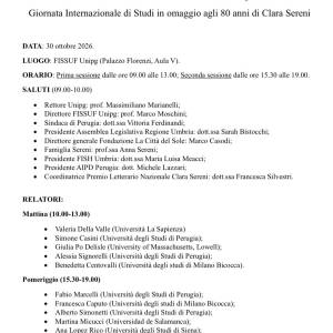 Foto Letteratura e disabilità: UniPg celebra gli 80 anni di Clara Sereni  3