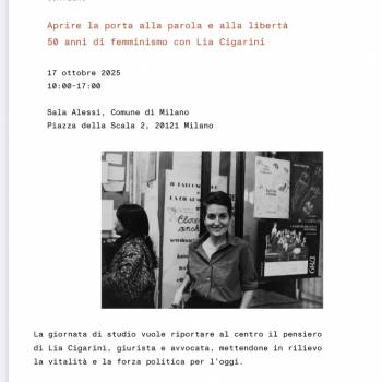 Foto: MILANO / 50 ANNI DI FEMMINISMO CON LIA CIGARINI