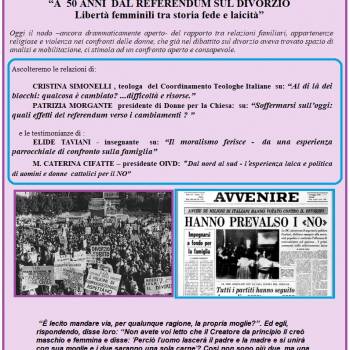 Foto: A 50 ANNI  DAL REFERENDUM SUL DIVORZIO. Libertà femminili tra storia, fede e laicità