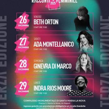 Foto: Napoli / Racconti al femminile, il programma della terza edizione