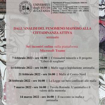 Foto: Catania / Dall'analisi del fenomeno mafioso alla cittadinanza attiva