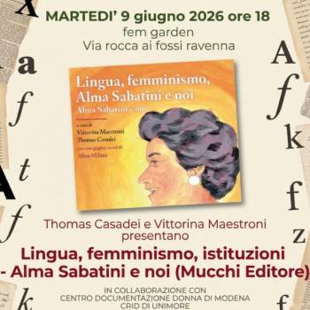 Foto: 'Lingua, femminismo, istituzioni. Alma Sabatini e noi': presentazione a Ravenna il 9 giugno