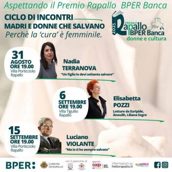 Foto: Premio Rapallo BPER Banca: MADRI E DONNE CHE SALVANO. Perché la ‘cura’ è femminile
