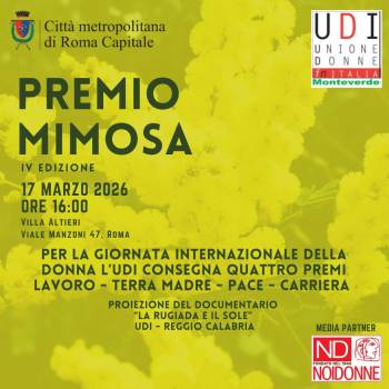 Foto: PREMIO MIMOSA 2026: L'UDI MONTEVERDE CELEBRA LA IV EDIZIONE