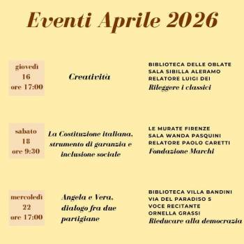 Foto: ISTITUTO GRAMSCI TOSCANA: il programma di aprile 2026