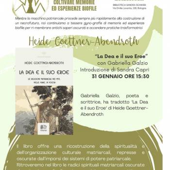 Foto: 'La dea e il suo eroe', il libro di Heide Goettner-Abendroth