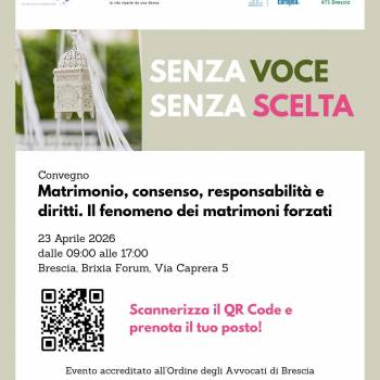 Foto: SENZA VOCE. SENZA SCELTA: convegno sui matrimoni forzati