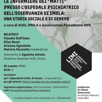 Foto: Le infermiere dei 'matti': incontro a cura di AUSL Imola e Associazione PerLeDonne ODV