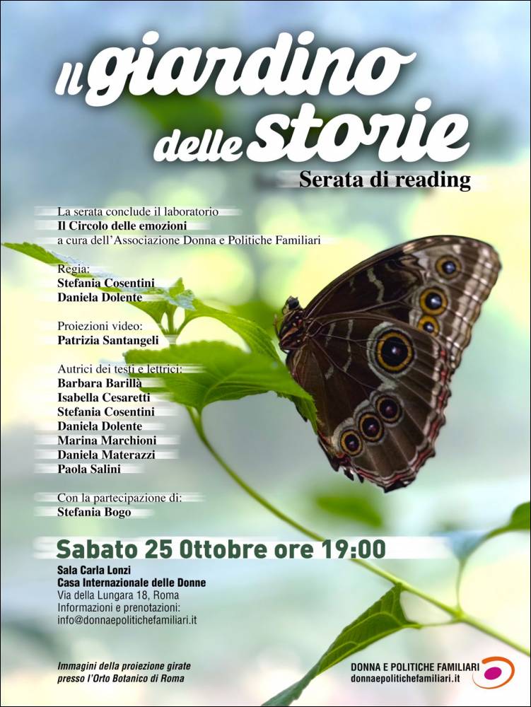 Roma / Il giardino delle storie: reading dal laboratorio 'Il circolo delle emozioni'