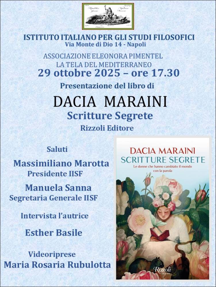'Scritture segrete' di Dacia Maraini. Recensione di Ester Basile