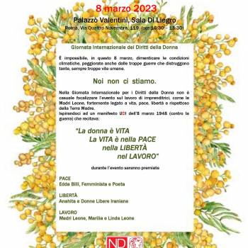Foto: UDI Monteverde: Premio Mimosa 2023 all'insegna della Pace, Libertà e Lavoro