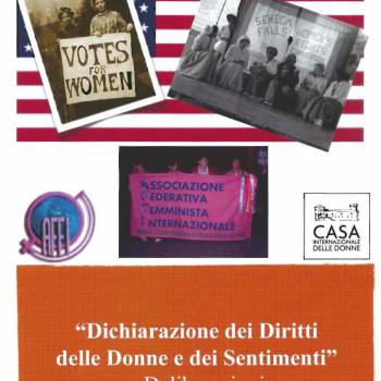 Foto: Dichiarazione dei Diritti delle Donne e dei Sentimenti e deliberazioni