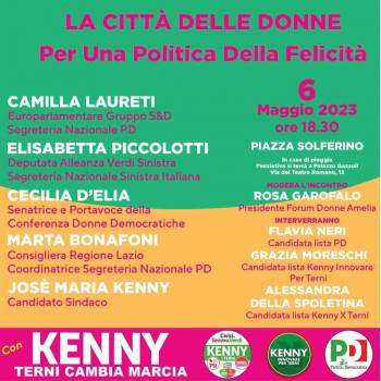 Foto: Prendiamoci la felicità che ci spetta. L’incontro del 6 Maggio a Terni