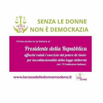 Foto: Senza le donne non è democrazia: appello al Presidente della Repubblica Sergio Mattarella