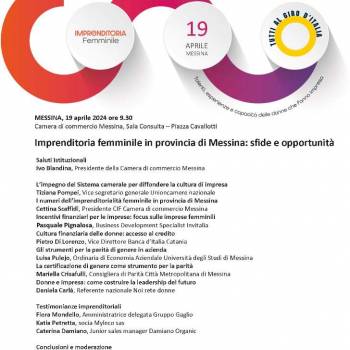 Foto: IMPRENDITORIA FEMMINILE IN PROVINCIA DI MESSINA: SFIDE E OPPORTUNITA'