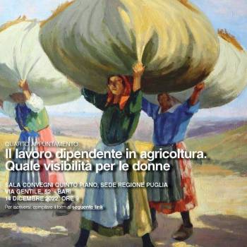 Foto: Il lavoro dipendente in agricoltura. Quale visibilità per le donne