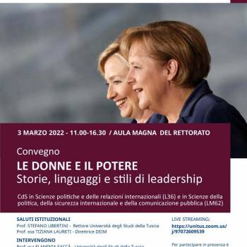 Foto: LE DONNE E IL POTERE. Storie, linguaggi e stili di leadership