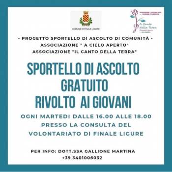 Foto: A Finale Ligure si combatte il Covid anche con l'ascolto di psicologi