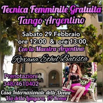 Foto: Evento di Tecnica Femminile gratuita di Tango Argentino