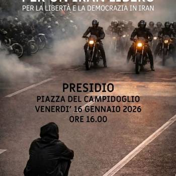 Foto: A sostegno del popolo iraniano un presidio a Roma