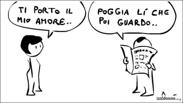 Foto: L’espressione di due mondi a fumetti