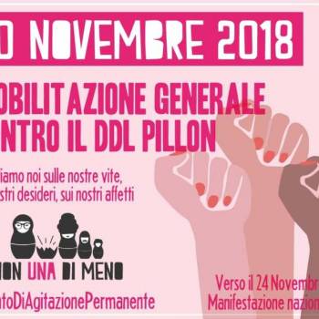 Foto: NON UNA DI MENO: il 10 novembre nelle piazze contro il DDL Pillon