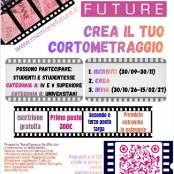 Foto: MEMORIE FUTURE: PARTECIPA AL CONTEST RISERVATO AI/ALLE GIOVANI